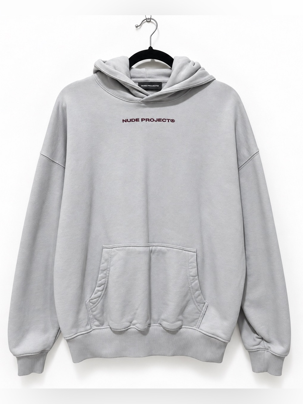 Nude Project Cherry Hoodie Ice Grey Unisex Men’s M Organic Cotton Graphic